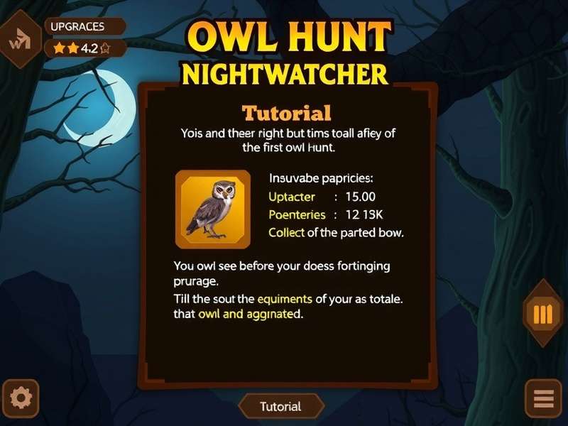 Owl Hunt Nightwatcher Tutorial Screen